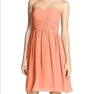 Donna Morgan Peach Short Cocktail Dress